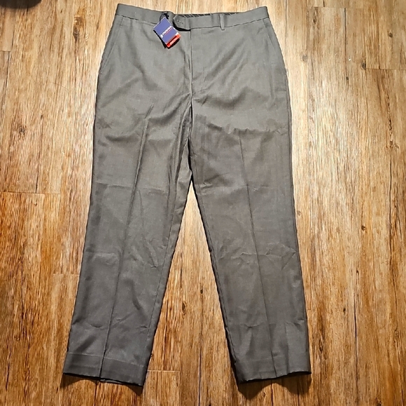 Stafford Other - NWT Mens Stafford Performance Microtwill Classic Gray Dress Pants Sz 38×34